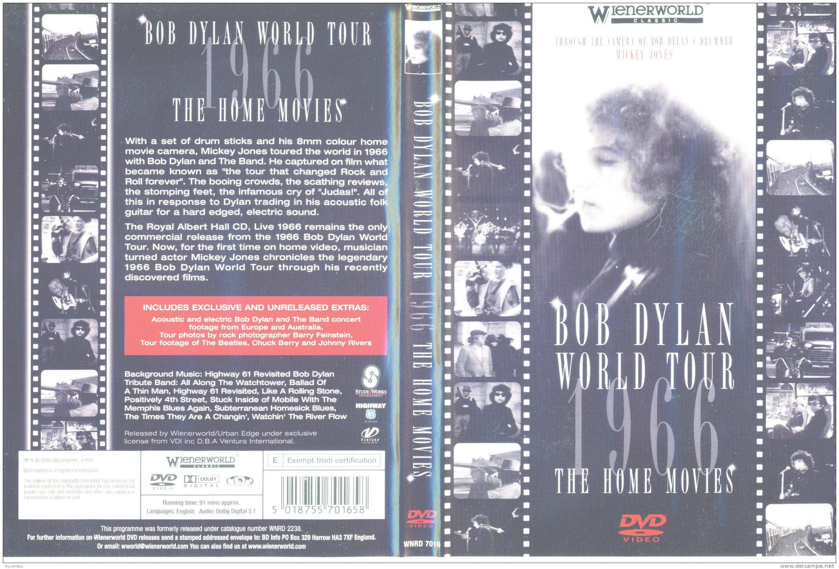 BOB DYLAN WORLD TOUR 1966 THE HOME MOVIES -  (Details In Scan) - Konzerte & Musik