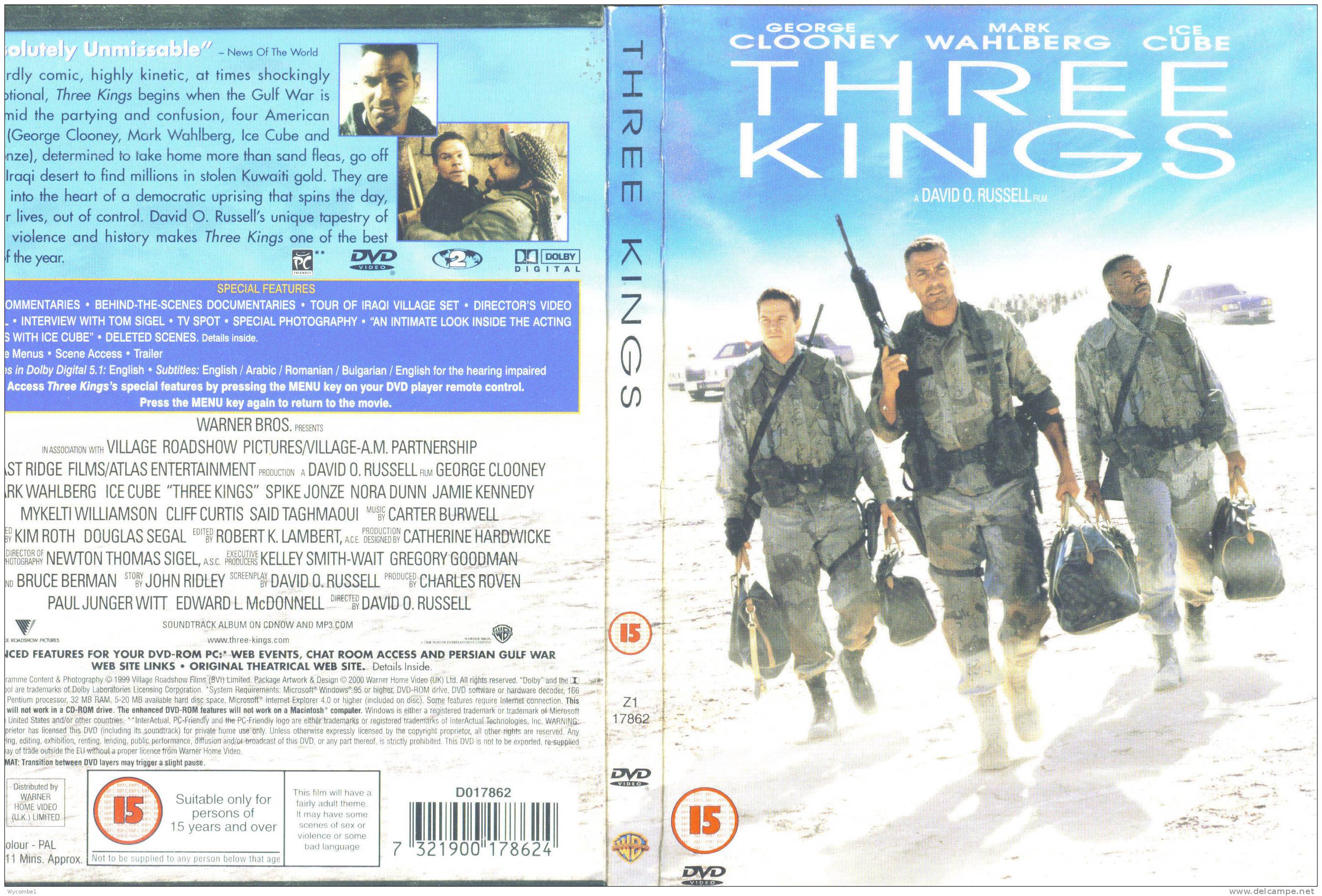 THREE KINGS - George Clooney (Details In Scan) - Action, Adventure