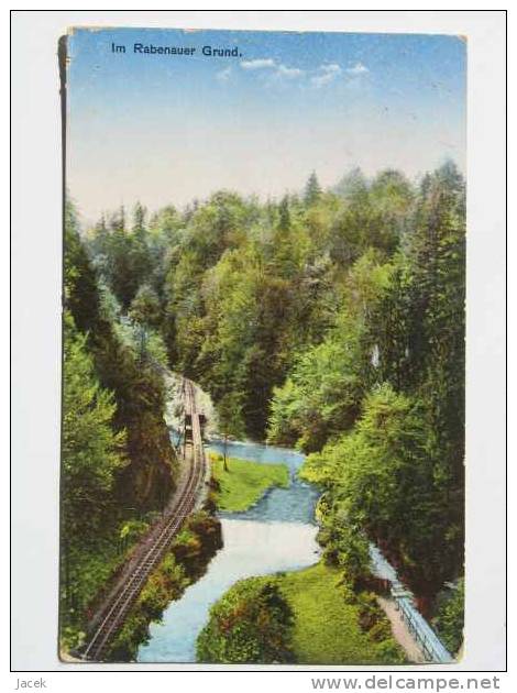 In Rabenauer Grund  /Sachen  Old Postcard - Rabenau