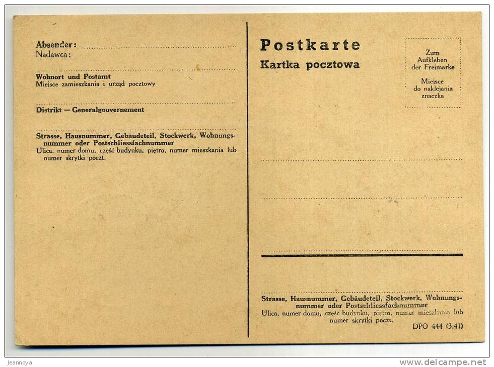 GENERALGOUVERNEMENT - DIVERS - OBL. KRAKAU LE 24/5/1943 - THÊME "COPERNIC" - TB - Gouvernement Général