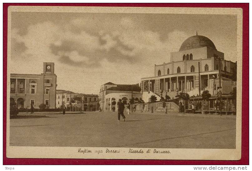 ALBANIA, DURAZZO-DURRES/MOSQUE PICTURE POSTCARD - Albania