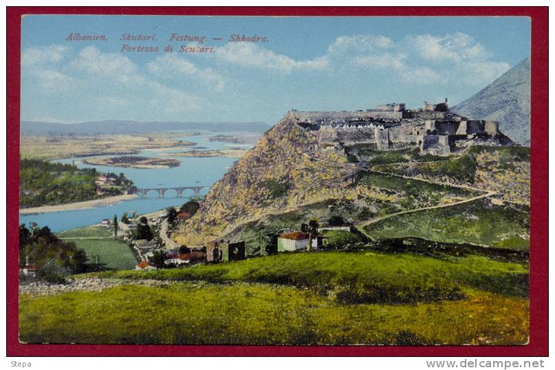 ALBANIA, SKUTARI-SHKODRA-SCUTARI/OLD TOWN PICTURE POSTCARD - Albania