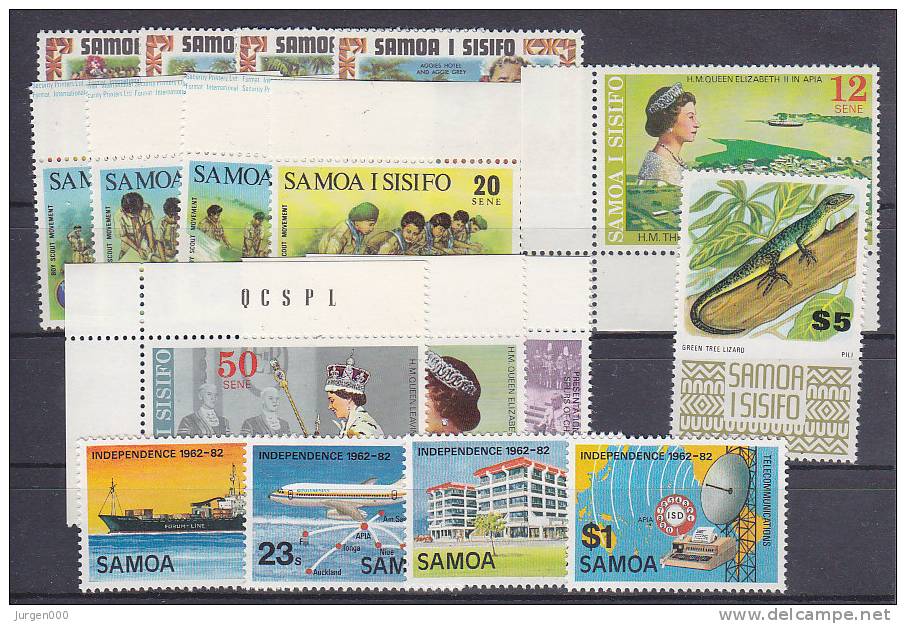 Nr 237/240, 276/279, 319, 346/349, 477/480 **, Michel = 20 Euro (XX10941) - Samoa