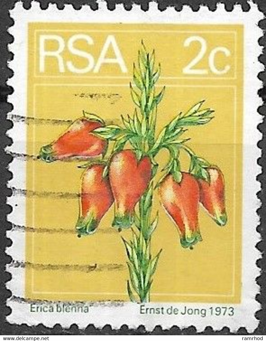 SOUTH AFRICA 1974 Flowers  - 2c. - Wild Heath FU - Usati