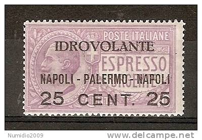 1917 REGNO POSTA AEREA NAPOLI PALERMO MNH ** - RR2623 - Posta Aerea