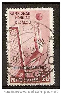 1934 EGEO USATO MONDIALI CALCIO 20 CENT - RR2702-3 - Egée