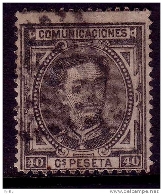 Edifil 178 Alfonso XII 40 Cts De 1876 Usado Catalogo 125 Eur RR - Oblitérés