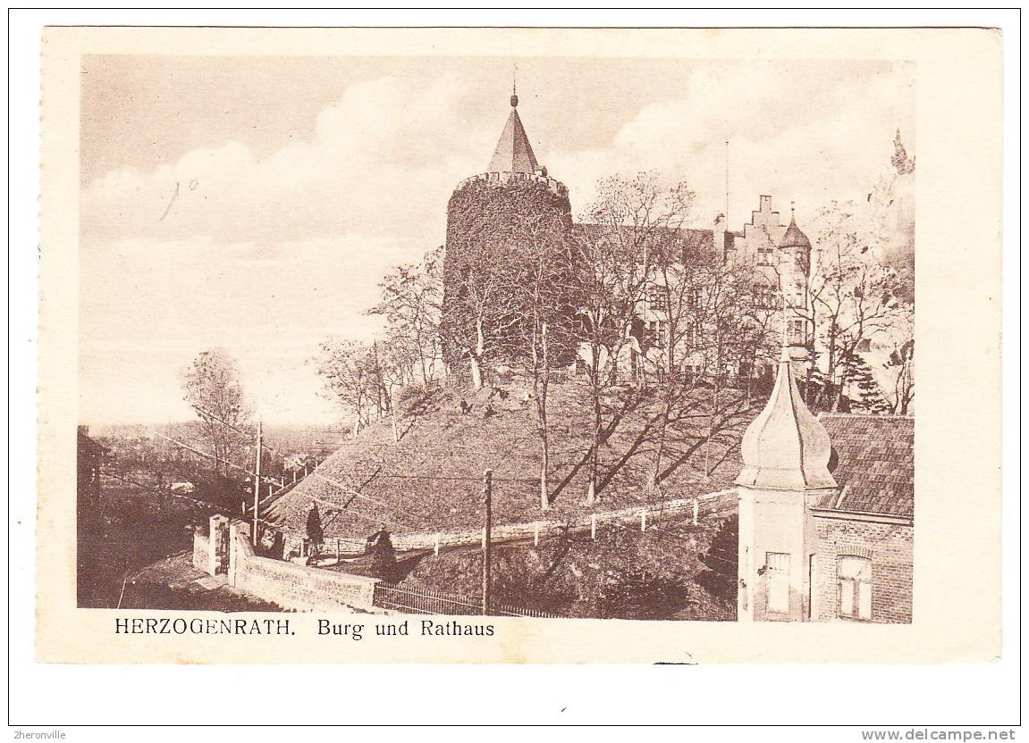 CPA -D -  HERZOGENRATH - Burg Und Rathaus - 1919 - Herzogenrath