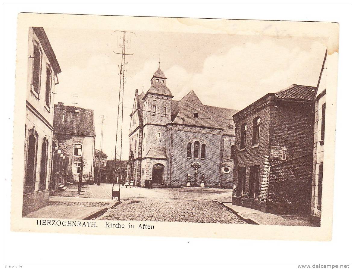 CPA -  D -- HERZOGENRATH - Kirche In Aften - 1919 - Herzogenrath