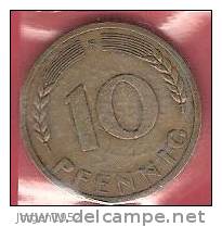 GERMANY   # 10 PFENNING FROM YEAR 1950 - 10 Pfennig