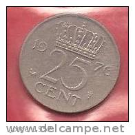 NETHERLANDS  #  25 CENTS FROM YEAR 1976 - 1948-1980 : Juliana