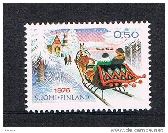 FINLAND  KERSTMIS  1976 ** - Unused Stamps