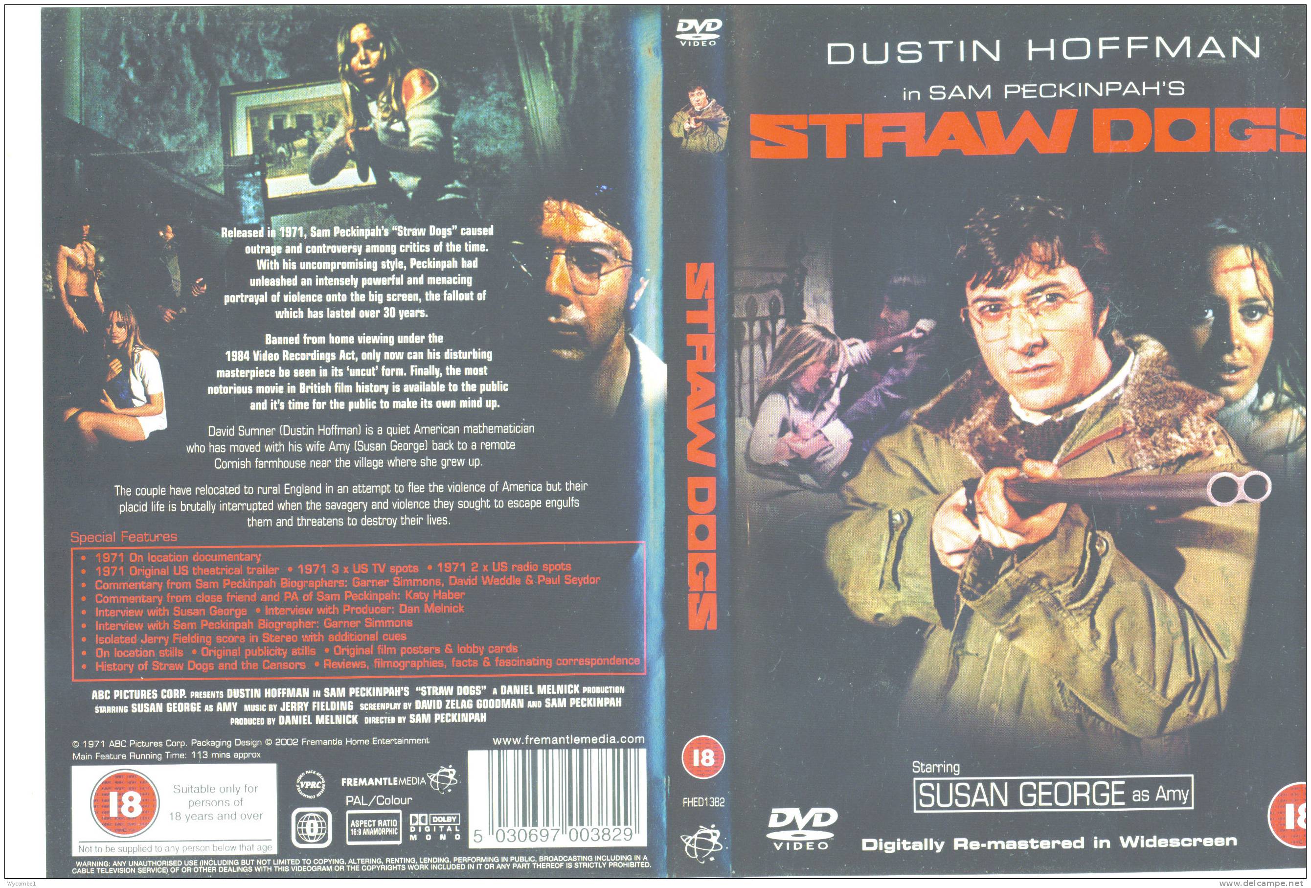 STRAW DOGS - Dustin Hoffman (Details In Scan) - Horror