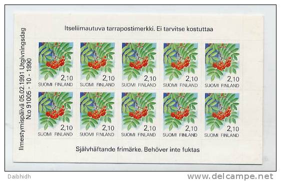 FINLAND 1991 2.10 Self-adhesive In Sheet Of 10.  Michel 1129 - Oblitérés