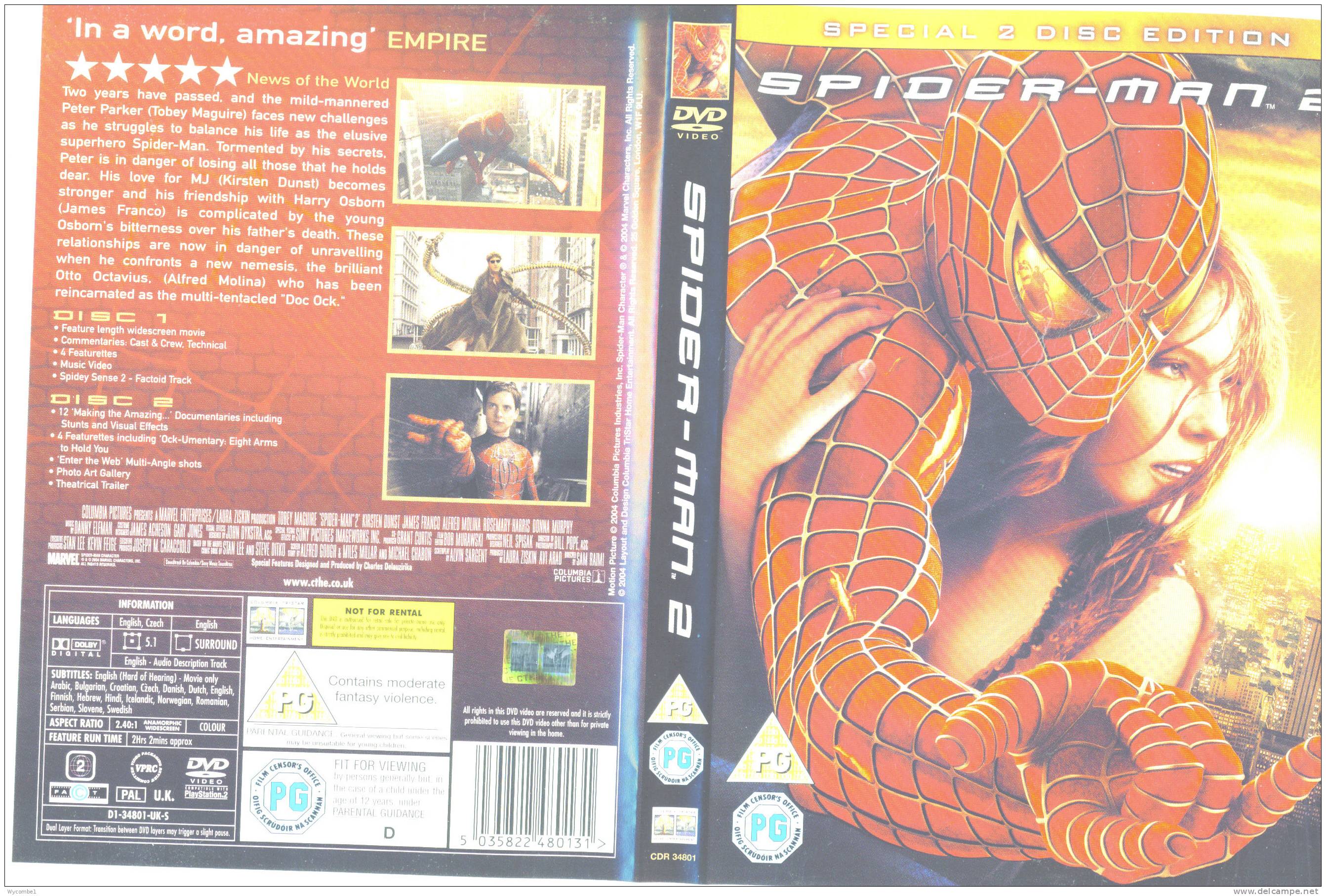 SPIDERMAN 2 - Toby Maguire (Details In Scan) - Mystery