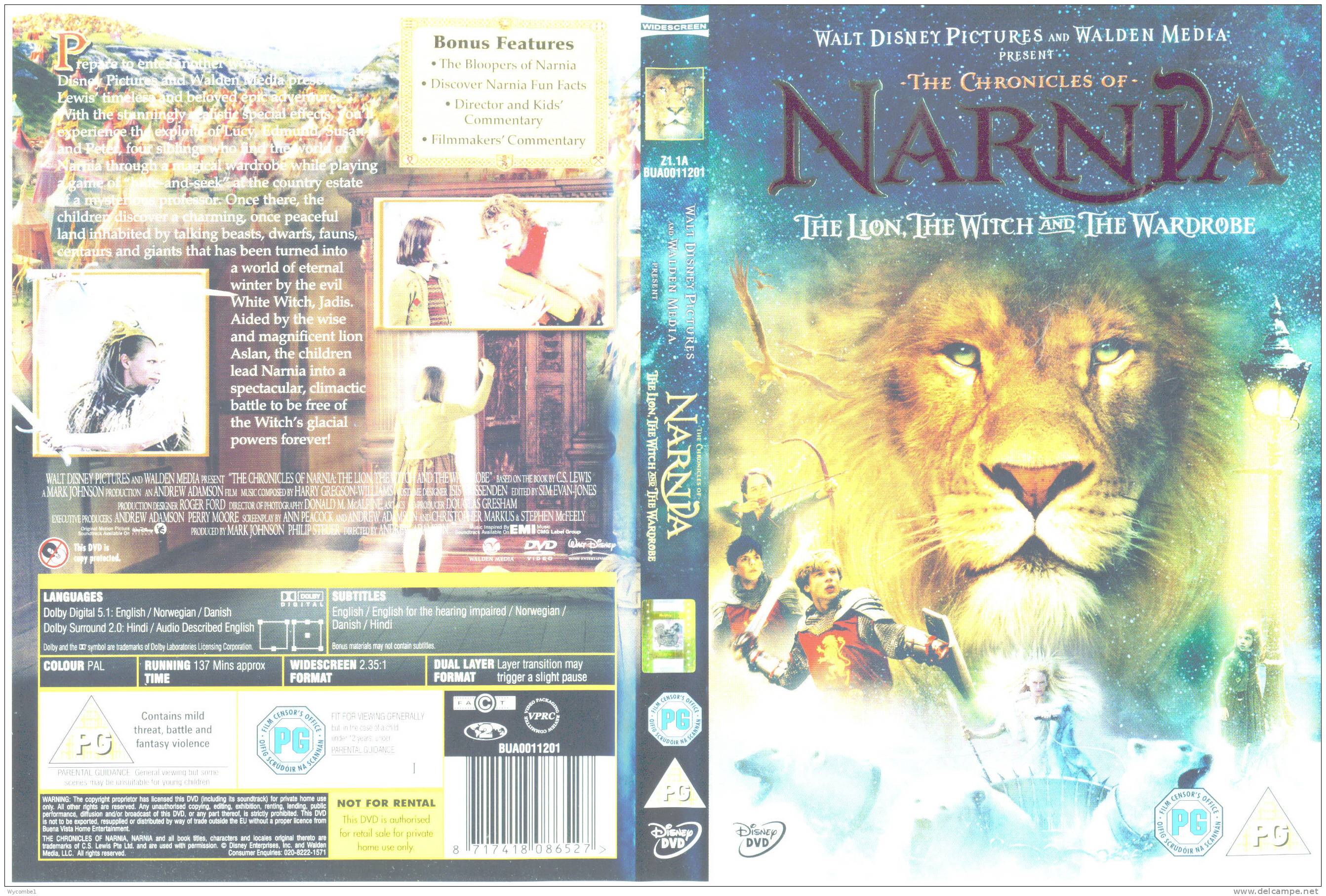 THE CHRONICALS OF NARNIA - (Details In Scan) - Mystery