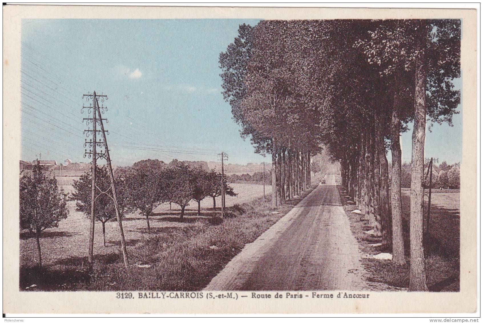 CPA - (77) Bailly-carrois - Route De Paris - Ferme D'Ancoeur - Baillycarrois