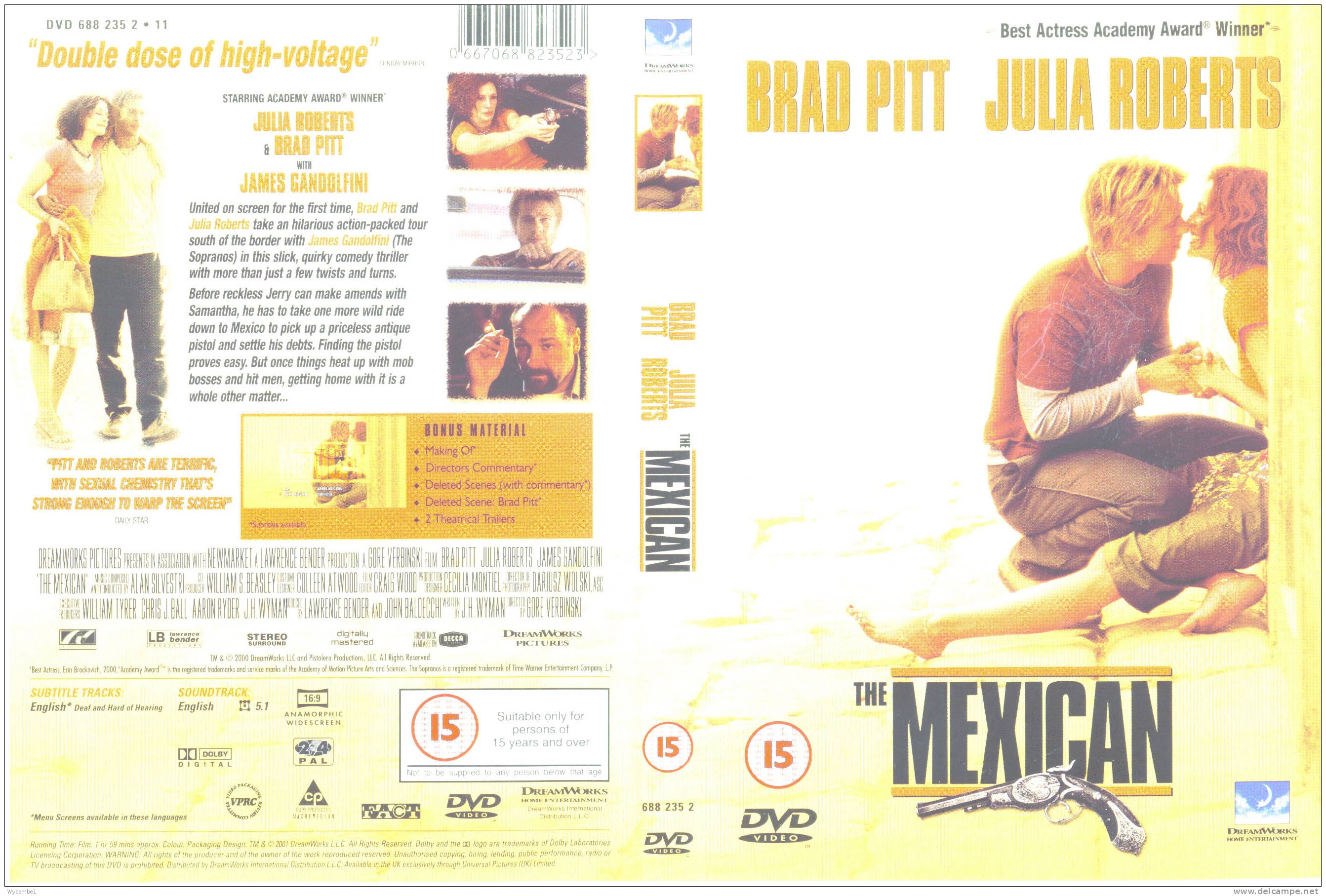 THE MEXICAN - Brad Pitt (Details In Scan) - Comédie