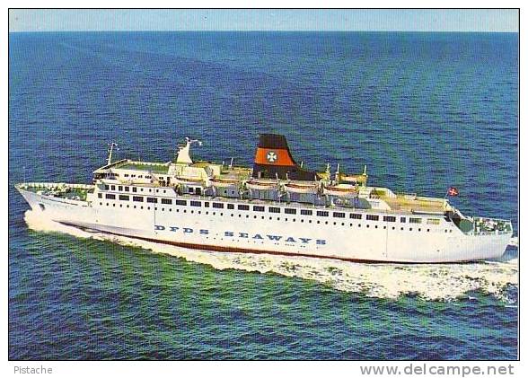 DFDS Seaways - M.S. Dana Regina Ferry - Boat Paquebot - Esbjerg Harwich Service - Unused - 2 Scans - Sailing Vessels