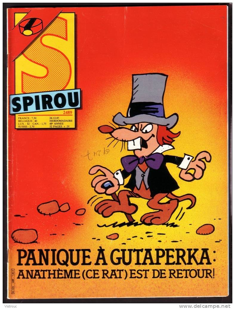 SPIROU N° 2489 - Année 1985 - Couverture "SIBYLLINE" De Marcherot. - Spirou Magazine