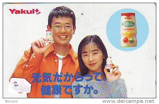 Télécarte Japon * Japan YAKULT (2)  Phonecard * Telefonkarte - Alimentation