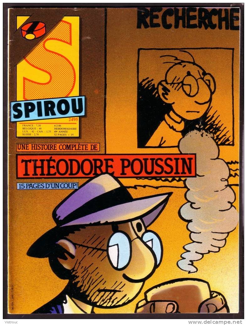 SPIROU N° 2495 - Année 1986 - Couverture " MIC MAC ADAM" De Benn Et Desberg. - Spirou Magazine