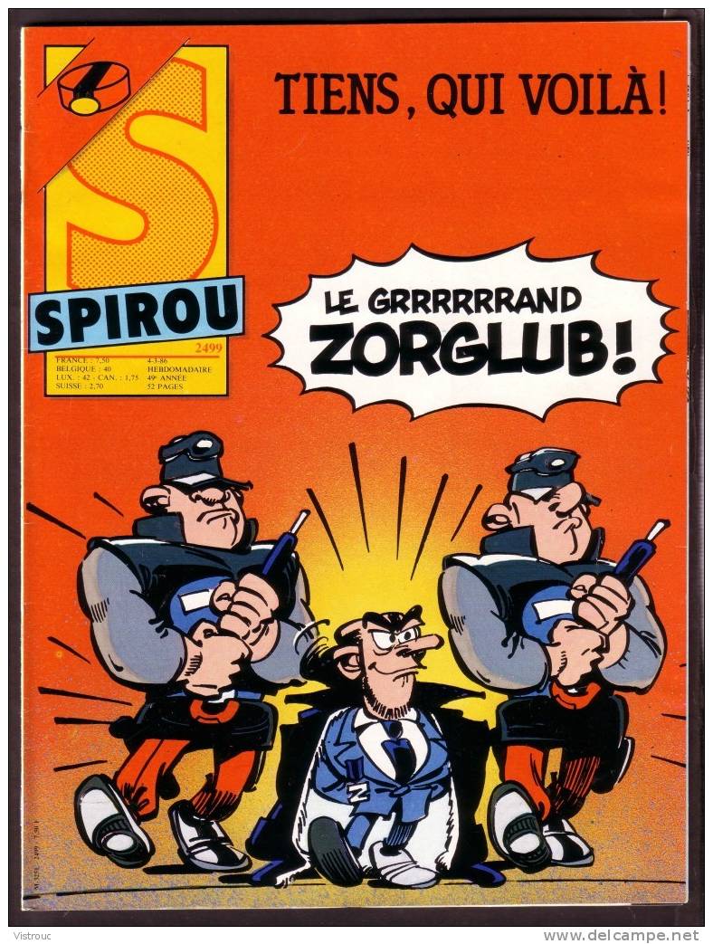 SPIROU N° 2499 - Année 1986 - Couverture "SPIROU ET FANTASIO" De Tome Et Janry. - Spirou Magazine