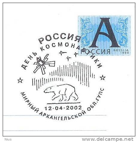 Russia 2002 Aviation - Space Agency Rocket Missile White Bear Arctic Envelope - Other & Unclassified