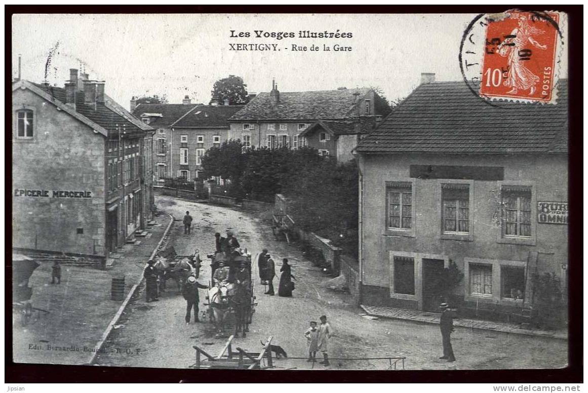 Cpa Du 88 Xertigny  Rue De La Gare  ABE10 - Xertigny