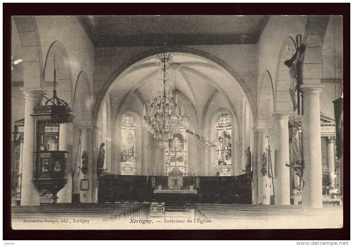 Cpa Du 88 Xertigny Intérieur De L´ église ABE17 - Xertigny