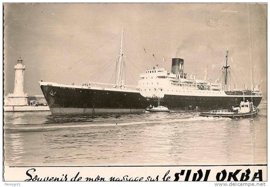 CPA-1960-PAQUEBOT-SIDI-OK             BA-CIE   TRASPORTS MARITIMES-LIGNE MARSEILLE -ALGERIE-BE - Steamers