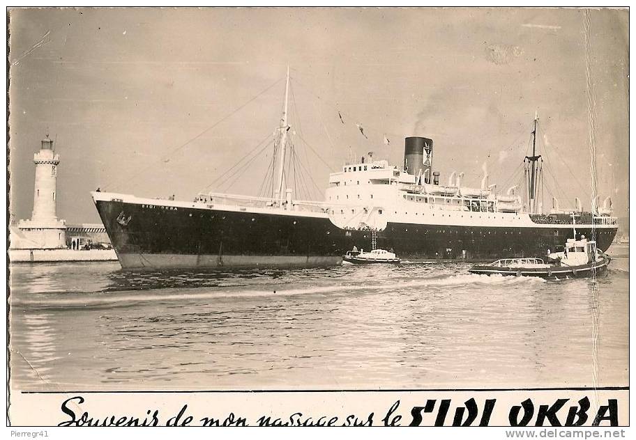 CPA-1960-PAQUEBOT-SIDI-OK             BA-CIE   TRASPORTS MARITIMES-LIGNE MARSEILLE -ALGERIE-BE - Piroscafi