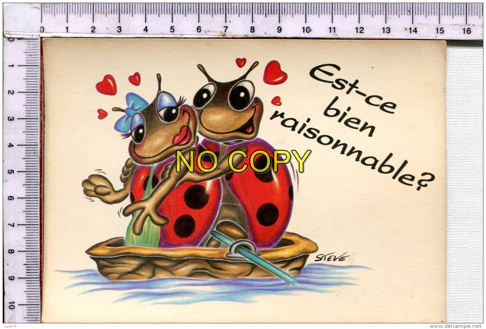 COCCINELLE  - BEETLES    -  Illustration  Humoristique -   Est Ce Bien Raisonnable ? - Insects