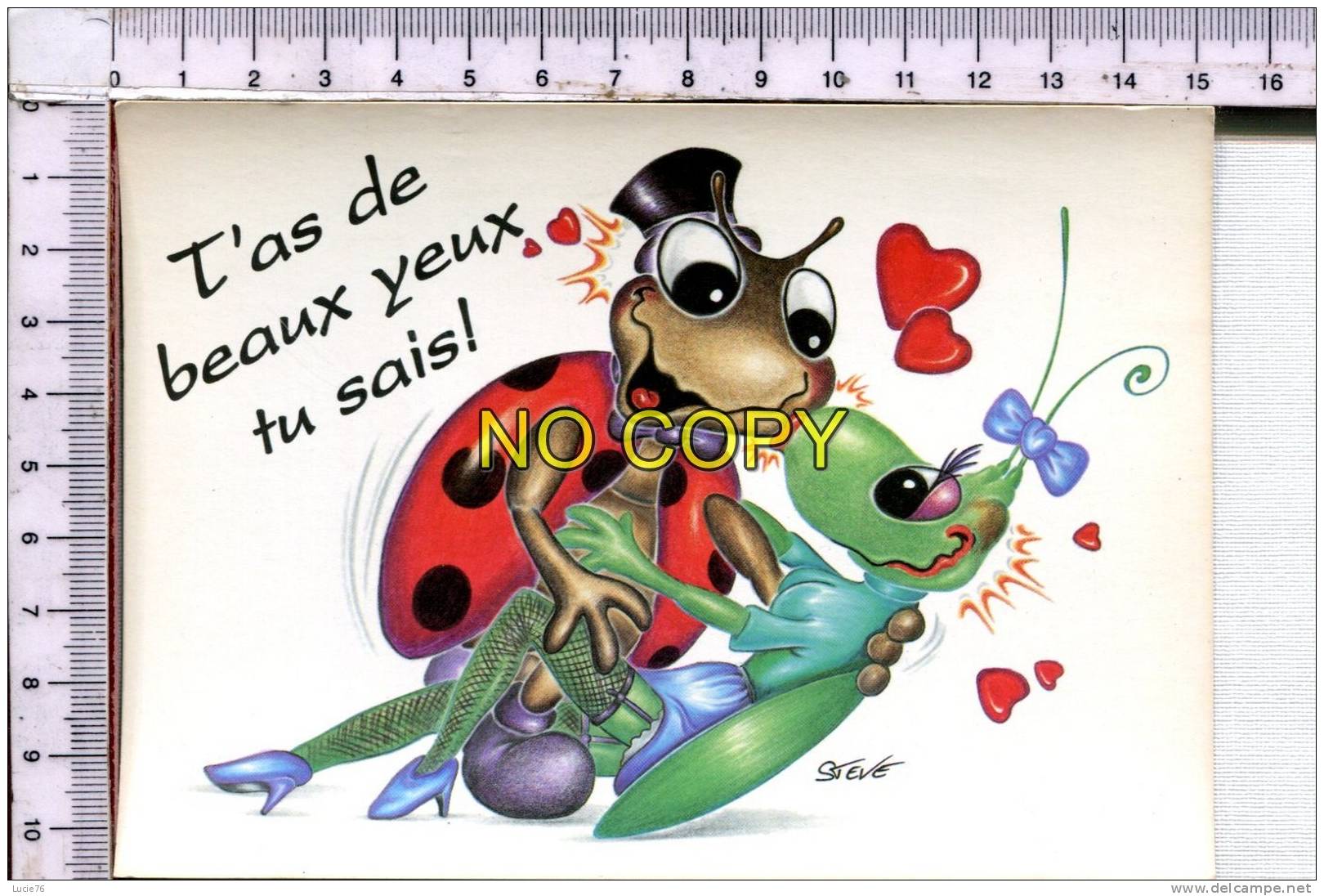 COCCINELLE  - BEETLES    -  Illustration  Humoristique -   T'as De Beaux Yeux Tu Sais ! - Insectes