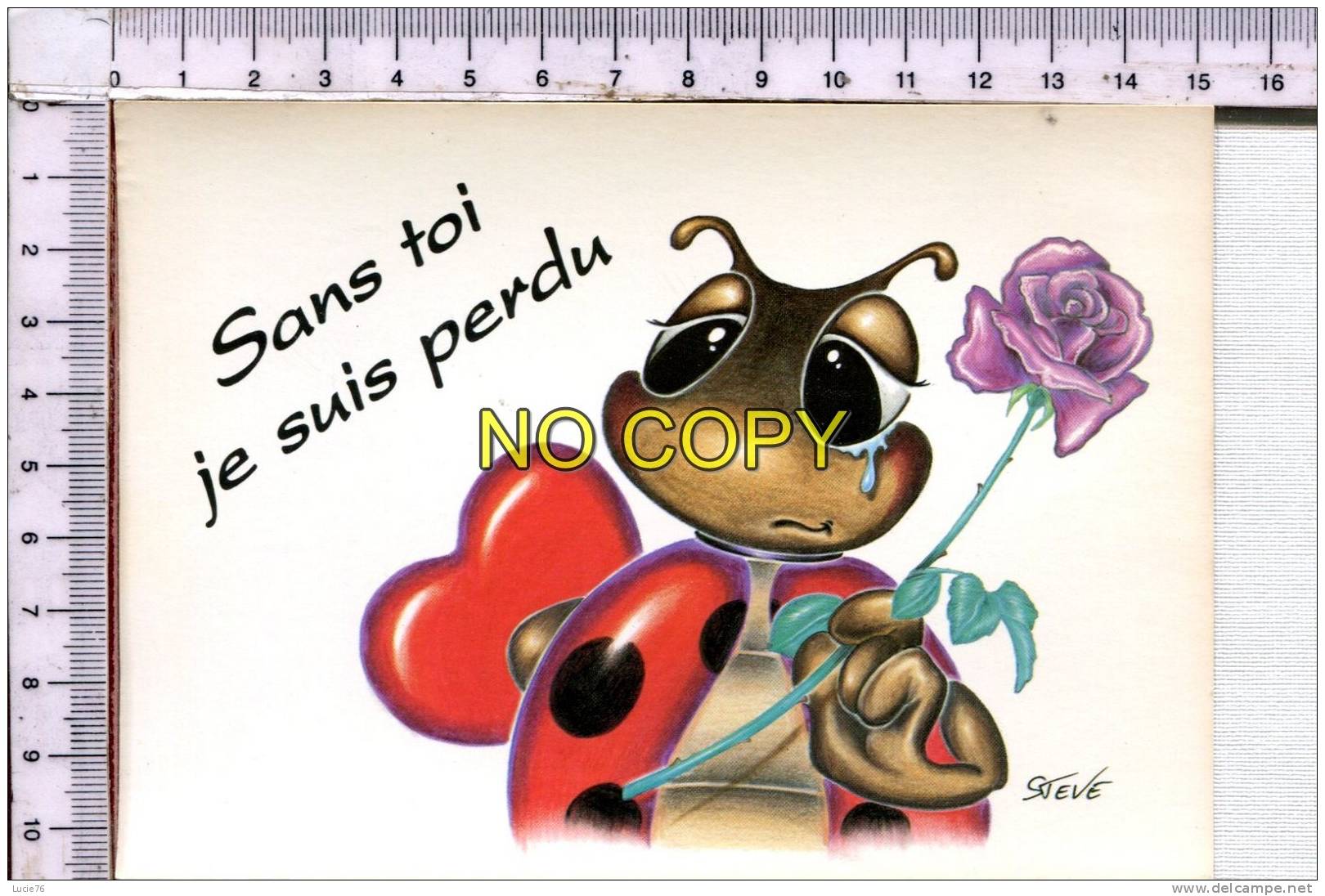COCCINELLE  - BEETLES    -  Illustration  Humoristique -    Sans Toi Je Suis Perdu - Insectes