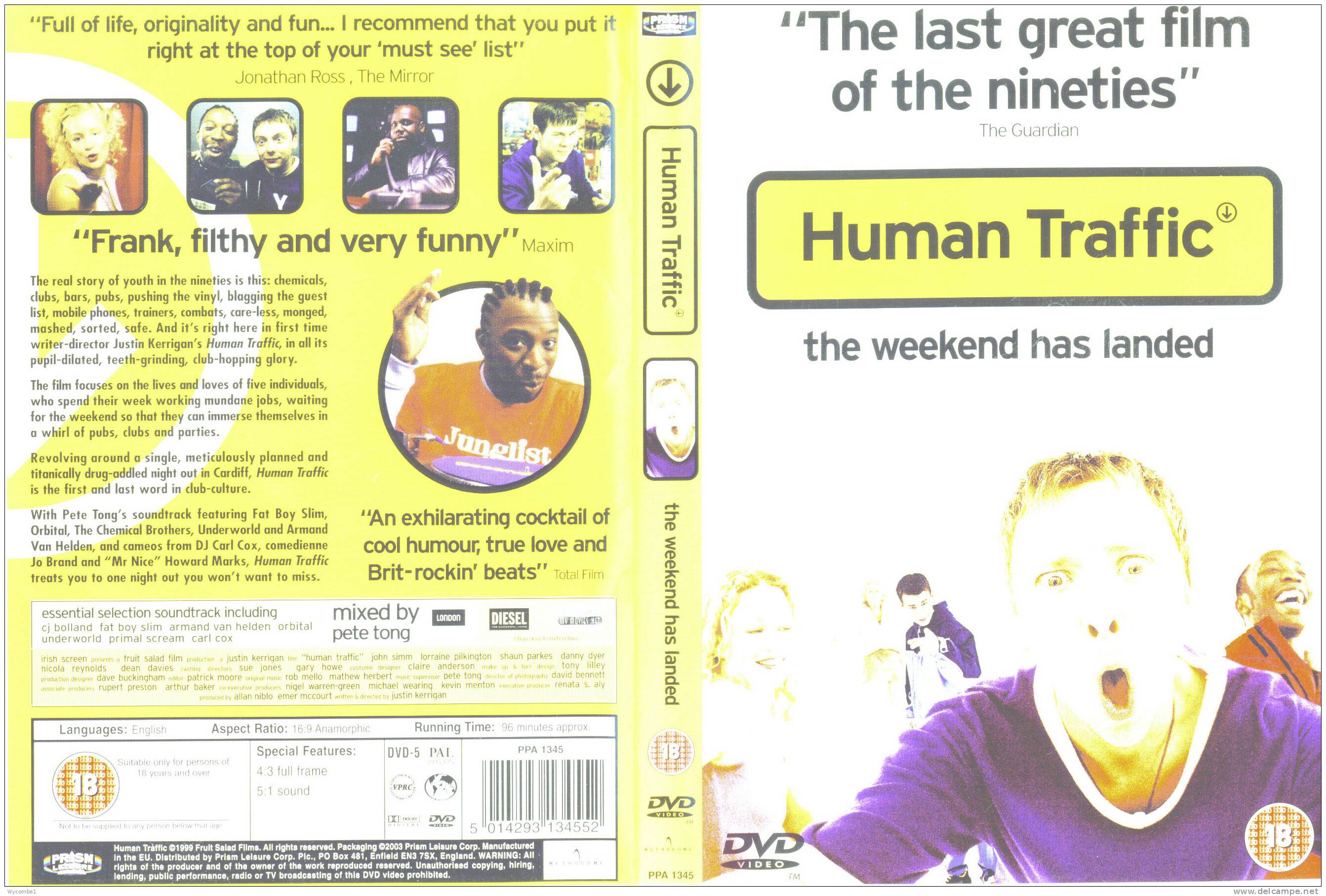 HUMAN TRAFFIC - John Simm (Details On Scan) - Drama