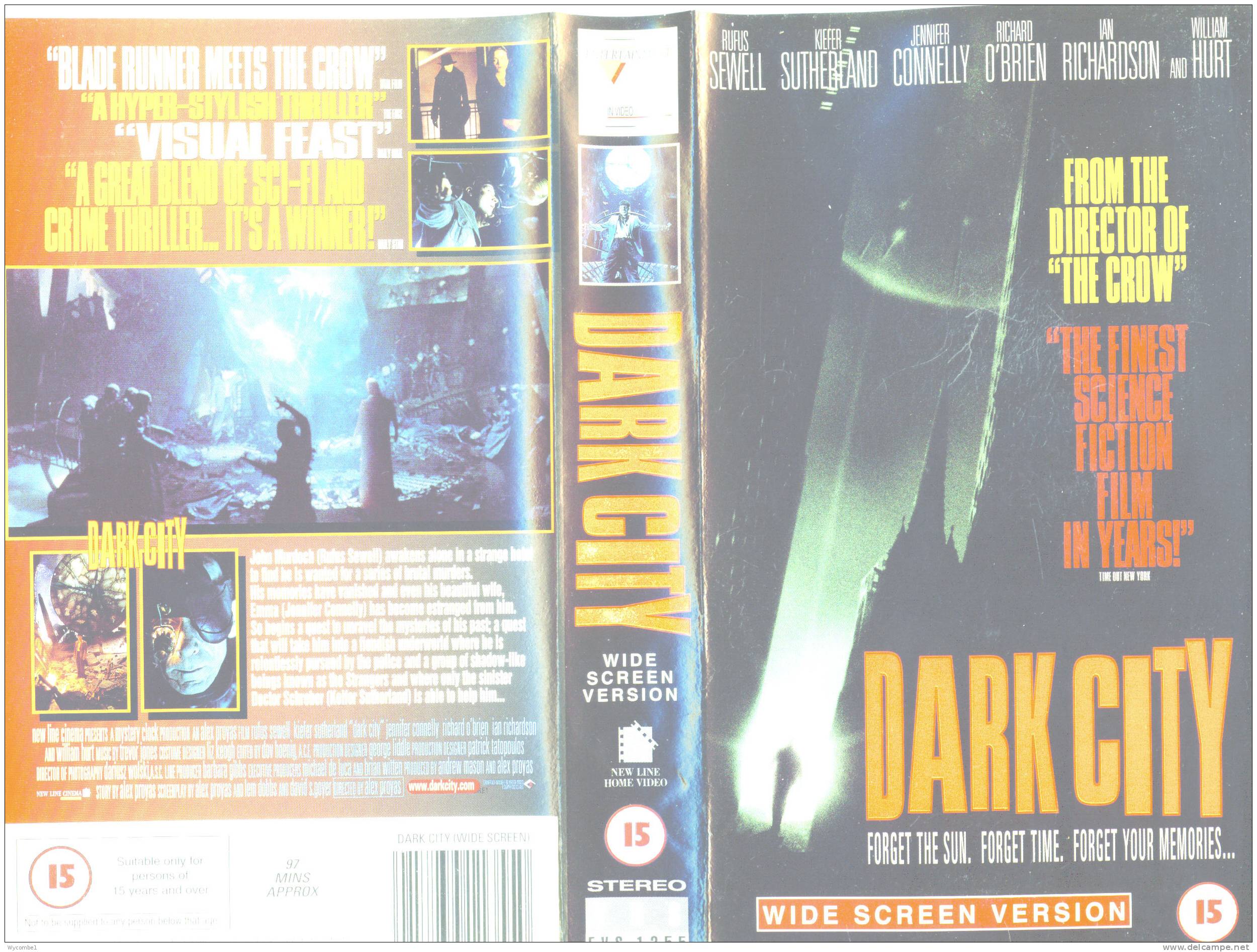 DARK CITY - Keifer Sutherland (Details On Scan) - Science-Fiction & Fantasy