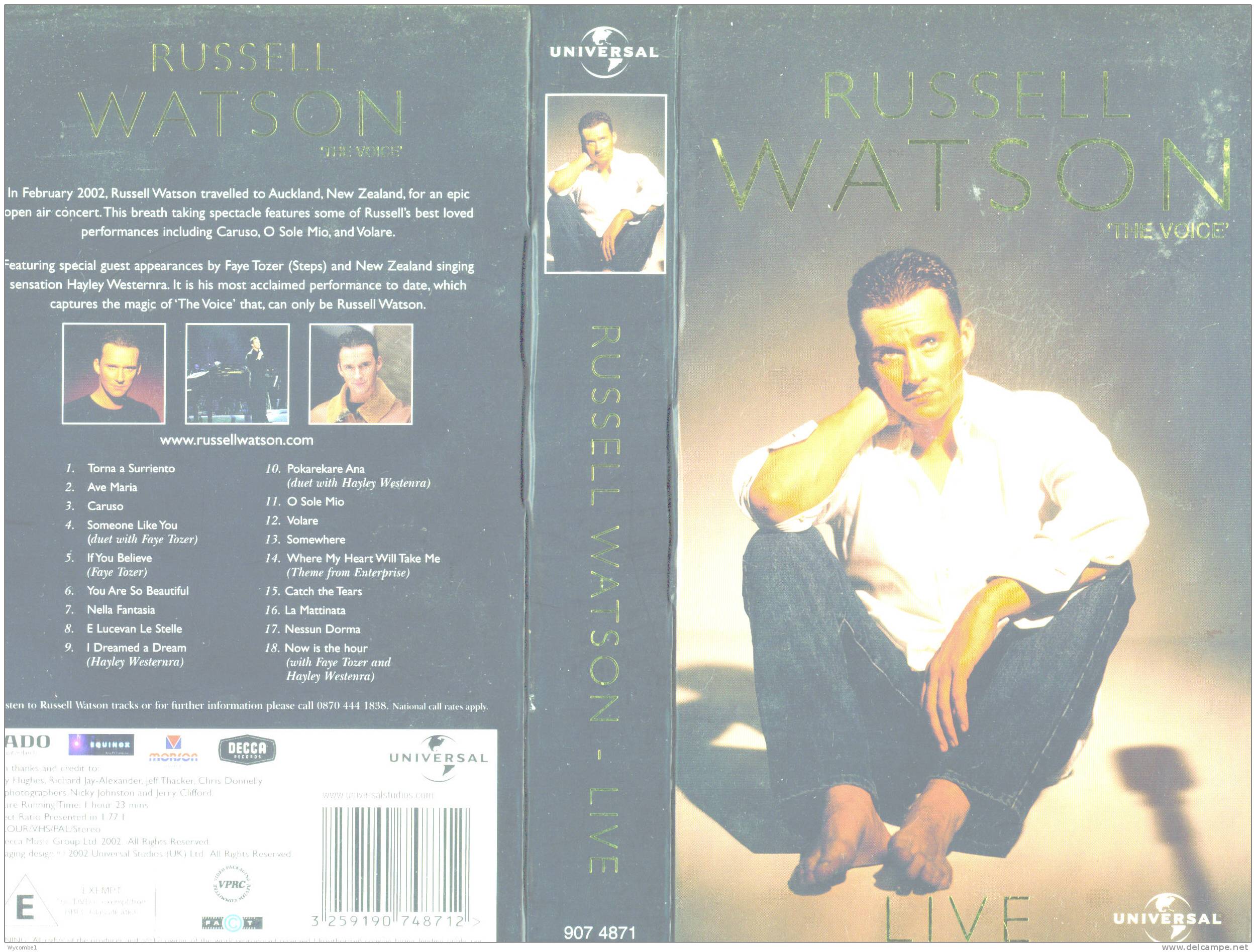 THE VOICE - Russell Watson (Details On Scan) - Conciertos Y Música