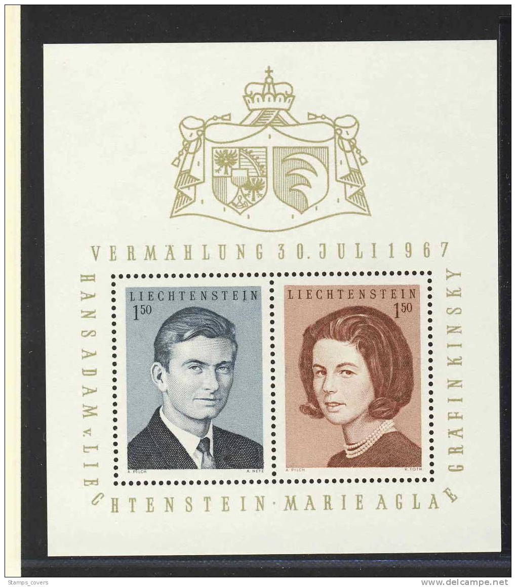 LIECHTENSTEIN MNH** MICHEL BL 7 - Blocs & Feuillets