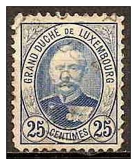 Luxembourg 1891/93 - Le Grand-duc Adolphe 1er - Dentelé 11½  ( Indented 11½ ) - 1891 Adolfo De Frente