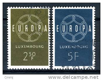 1959 - EUROPA UNION - LUSSEMBURGO - LUXEMBOURG -   Nr. 609-610 - Used - ( F1607...) - Gebruikt