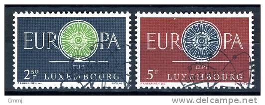 1960 - EUROPA UNION - LUSSEMBURGO - LUXEMBOURG -  Scott. Nr. 374/75 - Used - ( F1607...) - Oblitérés
