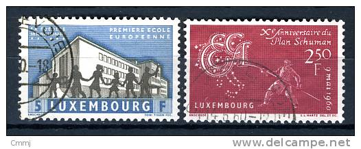 1960 - EUROPA UNION - LUSSEMBURGO - LUXEMBOURG -   Nr. 620-621 - Used - ( F1607...) - Oblitérés