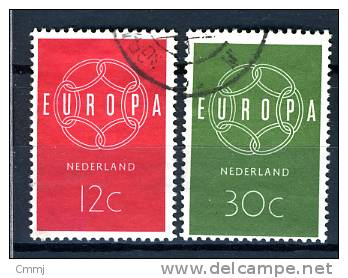 1959 - EUROPA UNION - OLANDA -  PAESI BASSI - NEDERLAND - NETHERLANDS -  735/736 - Used - ( F1607...) - Usados