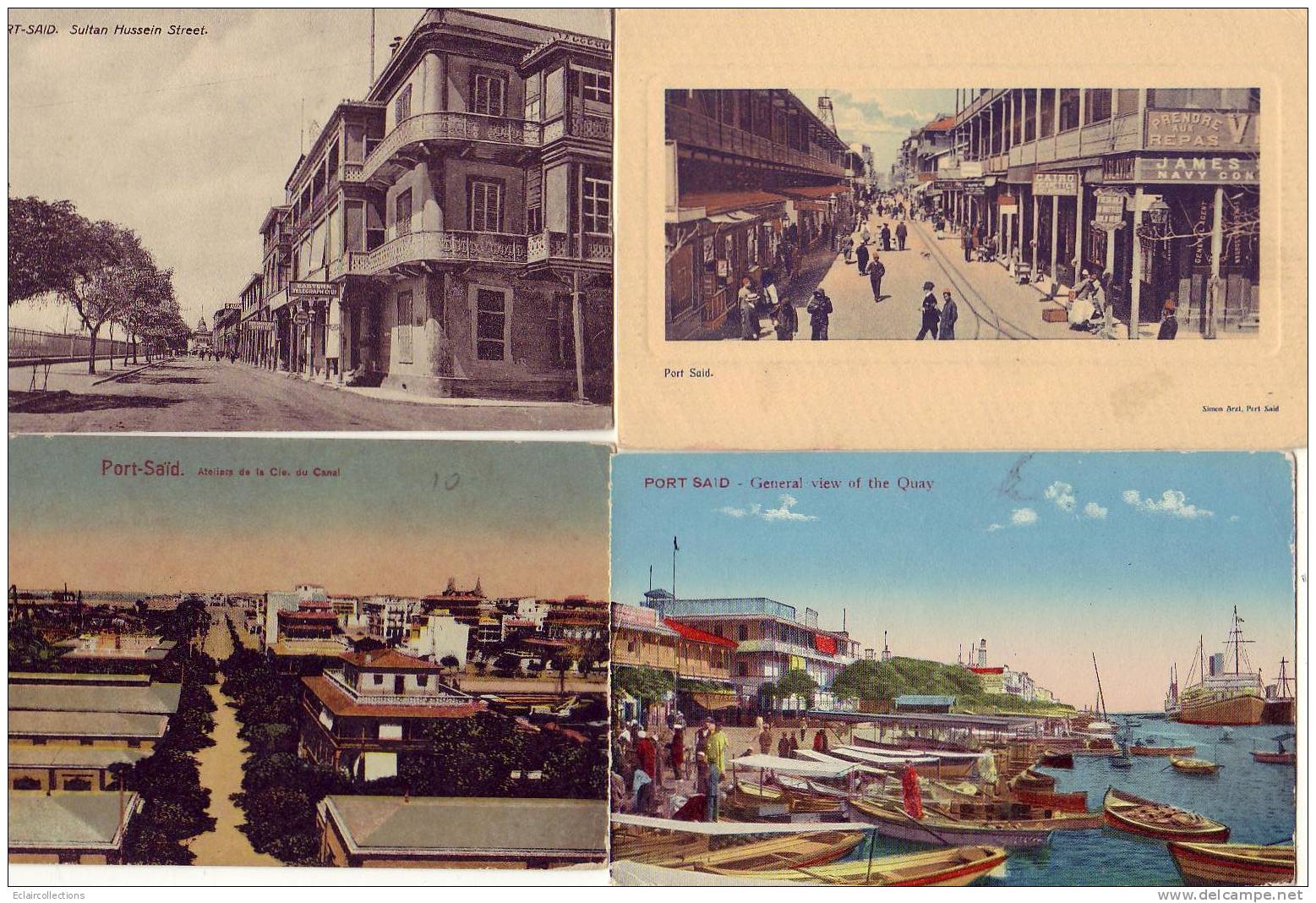 Egypte.. Port Said..Canal De  Suez....Vues Diverses  .1 Lot De..12 CP.. ( Voir Scan  Et/ou Description) - Port Said