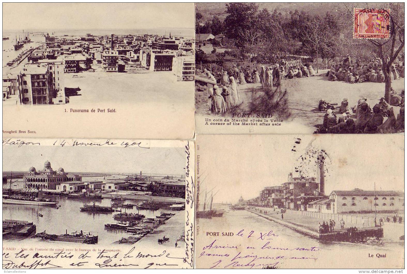 Egypte.. Port Said..Canal De  Suez....Vues Diverses  .1 Lot De..12 CP.. ( Voir Scan  Et/ou Description) - Port Said