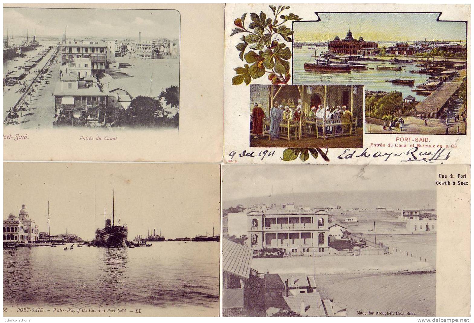 Egypte.. Port Said..Canal De  Suez....Vues Diverses  .1 Lot De..12 CP.. ( Voir Scan  Et/ou Description) - Port Said