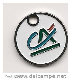 Jeton Caddie  Credit Agricole - Trolley Token/Shopping Trolley Chip