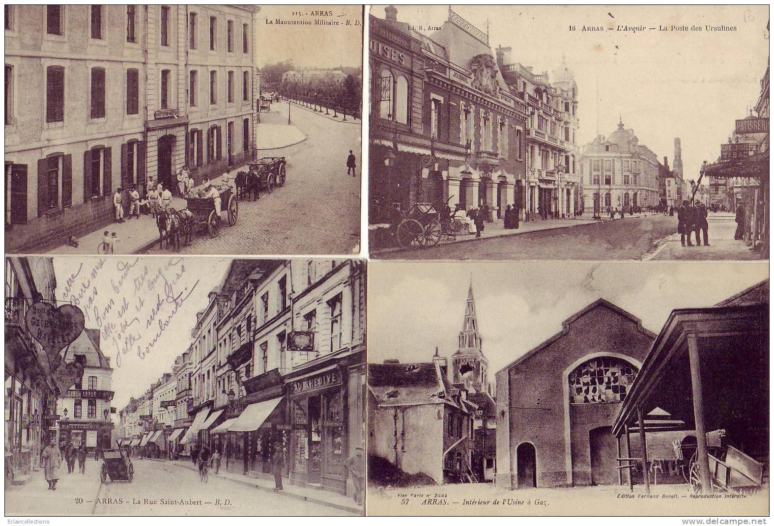 Arras      62      Vues Diverses:     Lot De 12 Cp      ( Voir Scan) - Arras