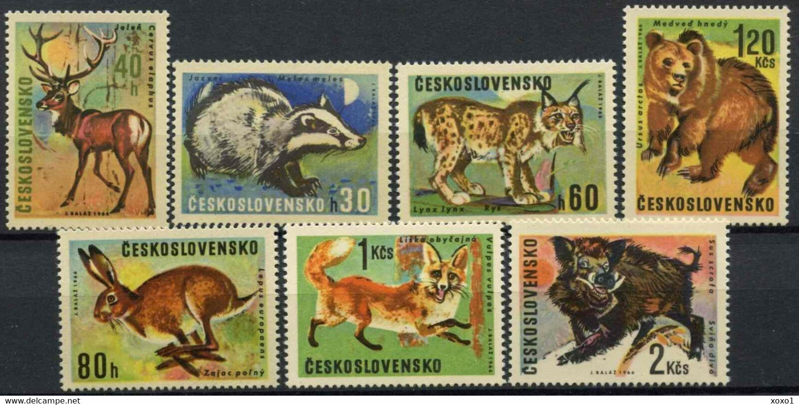 Czechoslovakia 1966 MiNr. 1661 - 1667  Tschechoslowakei  Animals 7v    MNH ** 9,00 € - Bären